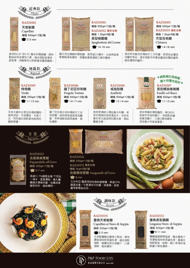 羅仕克拉 溝紋蛋捲麵